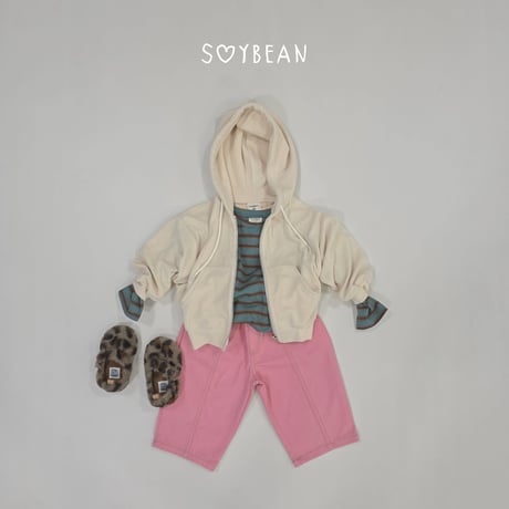 soybean/59. plan ) soft hood zipup XS-XL