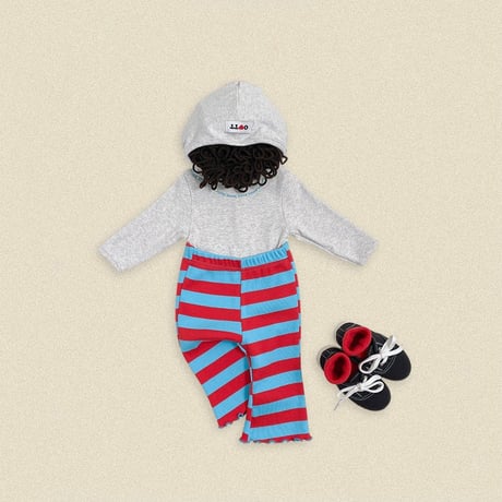 oottbebe/29. retro hood XS(0-1Y)-XL(4-5Y)