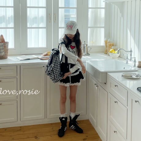loverosie/42. lace fril kangkang skirt L-XL