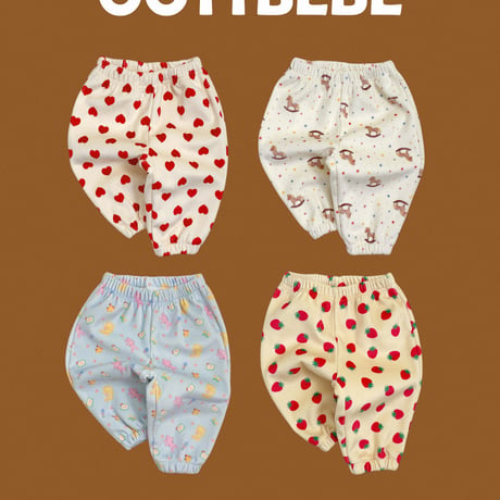 oottbebe/37. pongpong mink golgi pants XS(0-1Y)-XL(4-5Y)