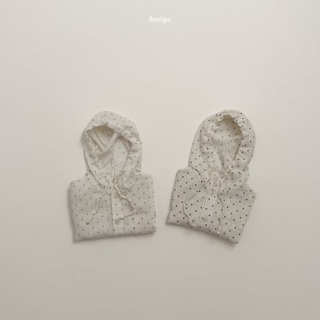 amigo/11. ripple hood shirt XS-XL
