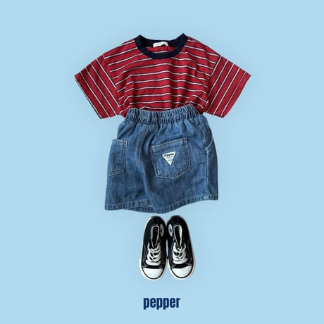 pepper/37. dangara half t T-shirt XS-XL