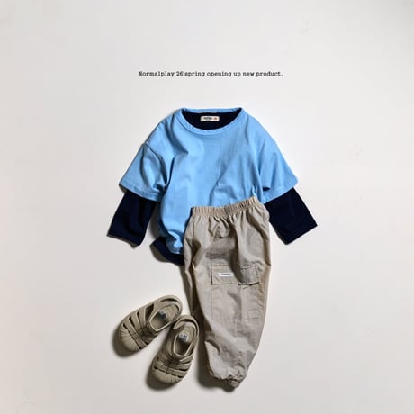 normalplay/77. good morning single long sleeve ( season plan ) T-shirt 12M-XL
