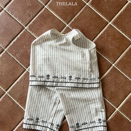 thelala/43. embroidery updown  XS-XL