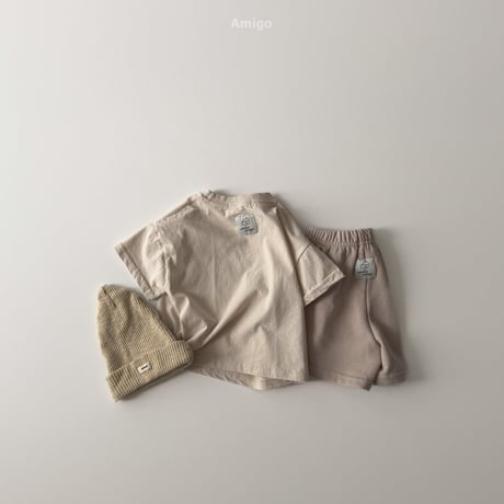 amigo/12. french half t T-shirt XS-XL