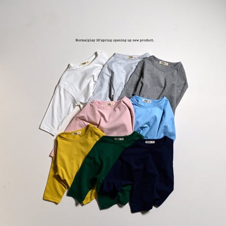 normalplay/78. good morning single long sleeve ( season plan ) T-shirt JS-JM