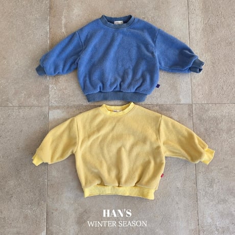 hans/33. terry fleece man-to-man XXS-JS