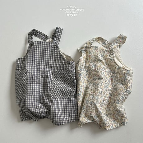 gou/143. B-pattern overalls  2(6-12M)-3(12-18M)