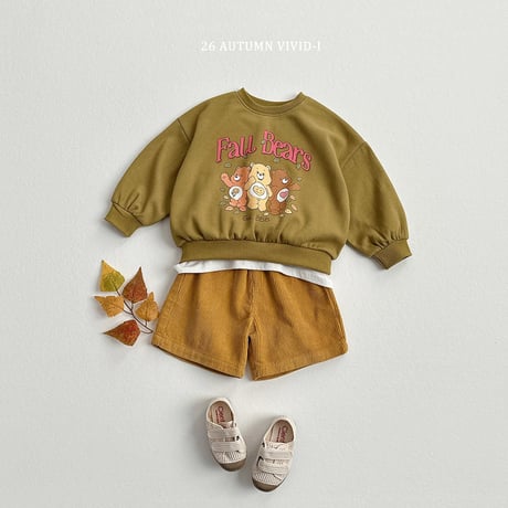 vividi/101. bear man-to-man XS-XL