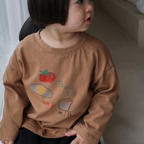 normalplay/16. egg half t T-shirt 12M-L