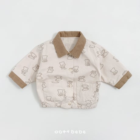 oottbebe/66. bear jacket XS(1-2Y)-XL(6-7Y)