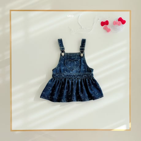 ueo/16. cheese overalls skirt JS-JM