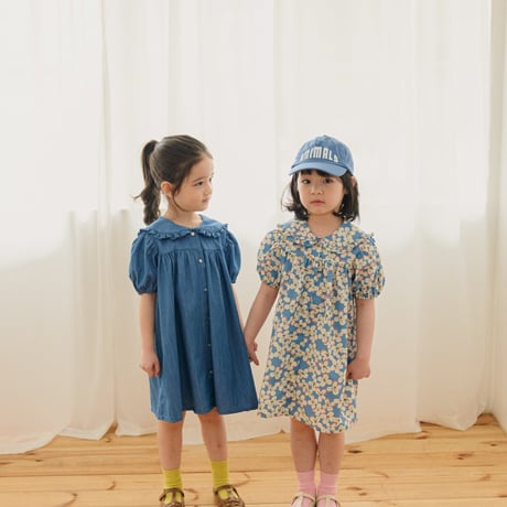 monatelier/8. french denim one-piece S-2XL