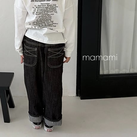 mamami/5. non fade denim pants XS-XL