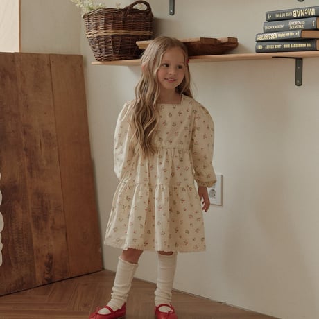 melikey/110. vintage flower one-piece JS-JM