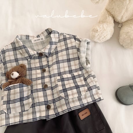 valubebe/38. jay check shirt 6M-S