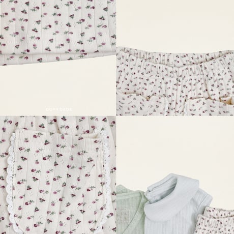 oottbebe/78. velly flower pants XS(1-2Y)-XL(6-7Y)