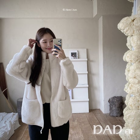 hereiam/55. kinder fleece jacket MOM-DAD