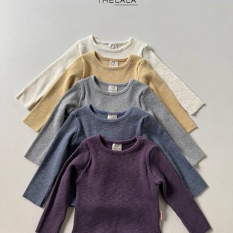 thelala/19. stretchy golgi T-shirt XS-XL