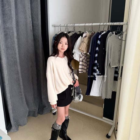 comma/85. open T knit 110-130
