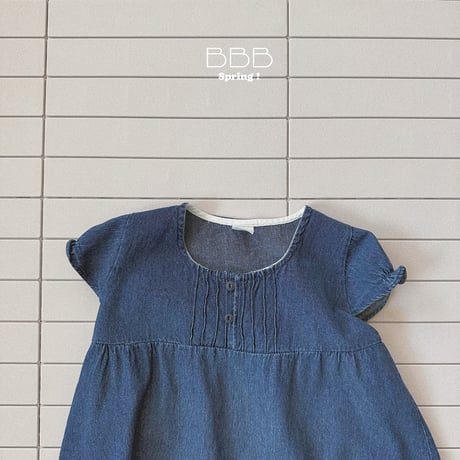 bellabambina/21. ray denim pin tuck one-piece XS-XL