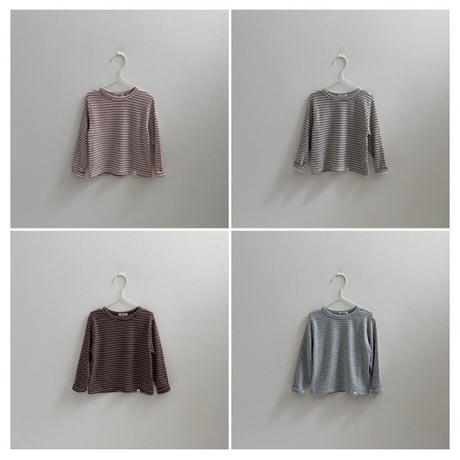 digreen/9. stripe latte tee? S-2XL