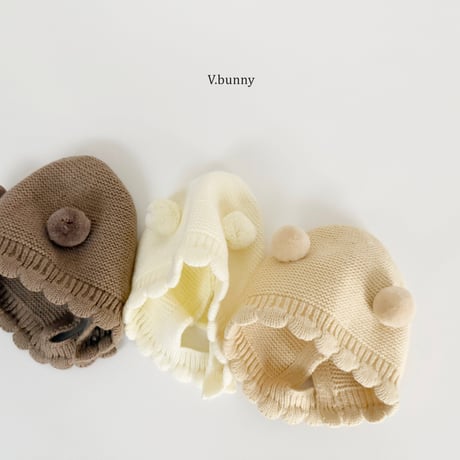 vbunny/92. banul bonnet knit FREE(44CM-46CM)