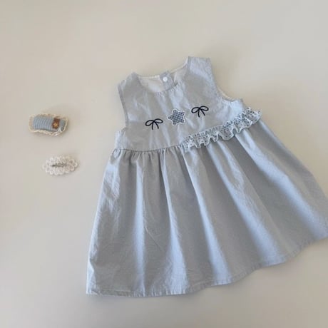 aiai/20. blue ribbon one-piece S(6M-2Y)-XL(4-5Y)