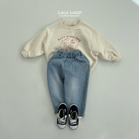 lalaland/19. bread man-to-man XS-XL
