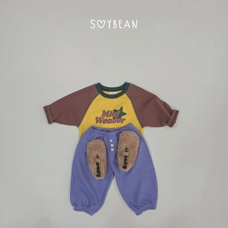 soybean/104. plan ) mini wonder raglan T-shirt XS-XL