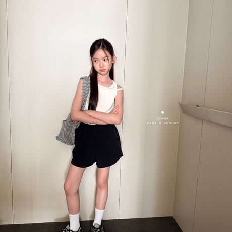comma/225. crop two line sleeveless 160-170