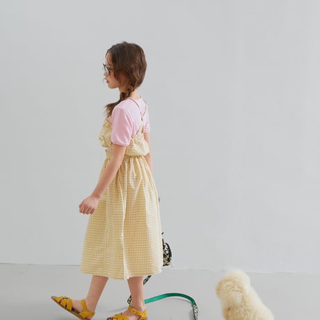 minimal/6. check lace skirt S-XL