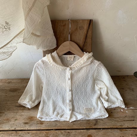 bebeholic/53. lace hood jacket S(6-12M)-M(12-18M)