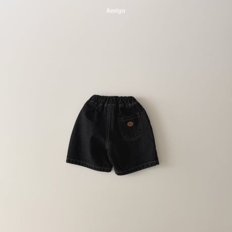 amigo/25. 6bu wide denim pants XS-XL
