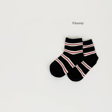 vbunny/16. red line socks set S(130-150)-L(180-210)