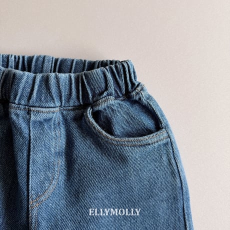 ellymolly/138. jelly fril denim pants 13-15