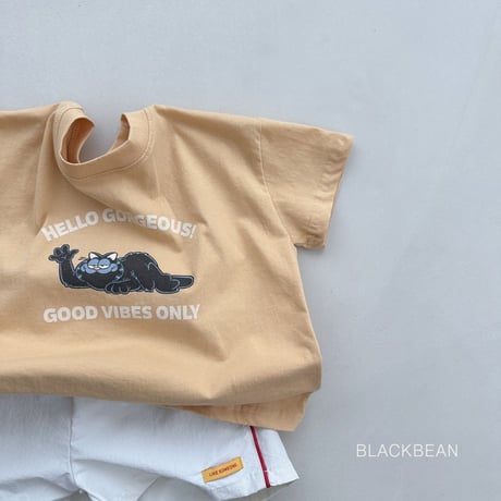 blackbean/43. hello T-shirt S-XL