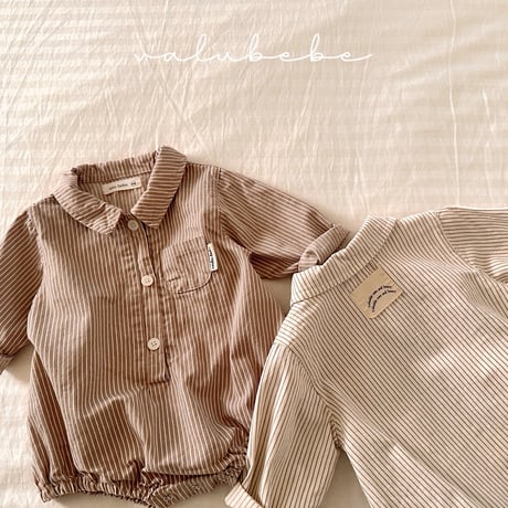 valubebe/59. stripe suit shirt 6M-18M