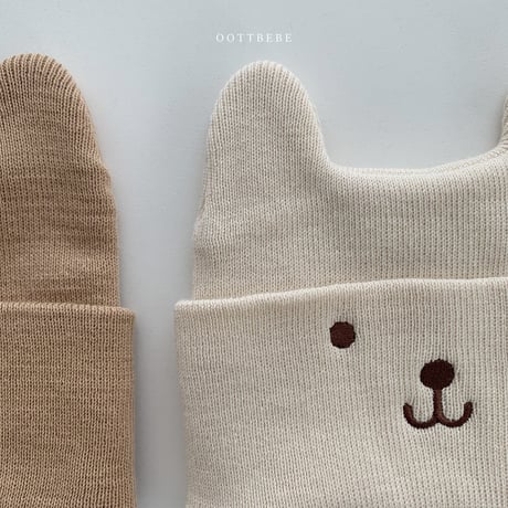 oottbebe/15. bear beanie FREE(3M-2Y)