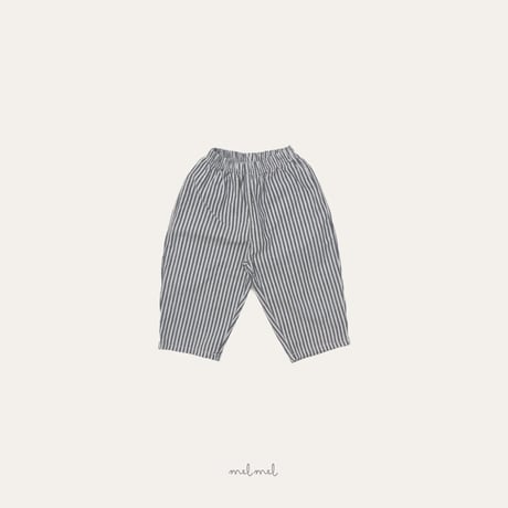 melmel/26. Striped hip pockets pants XXS-XL