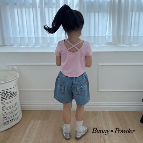 bunnypowder/167. ribbon cubic T-shirt S-XL