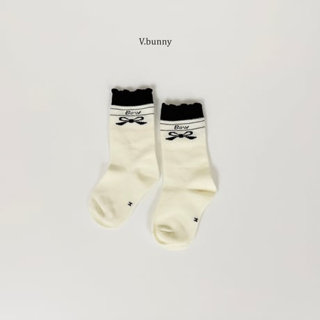 vbunny/4. bow socks set M(130-150)-XL(180-210)