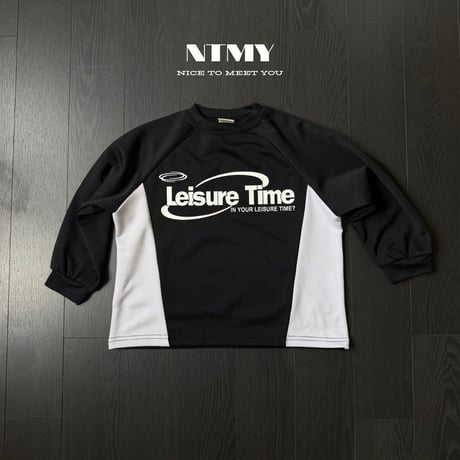 nicetomeetyou/7. ( jersey ) time two color T-shirt S-XL