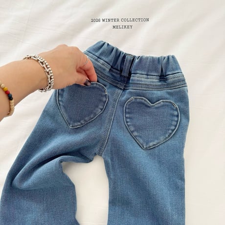 melikey/52. denim heart boots cut JS-JM