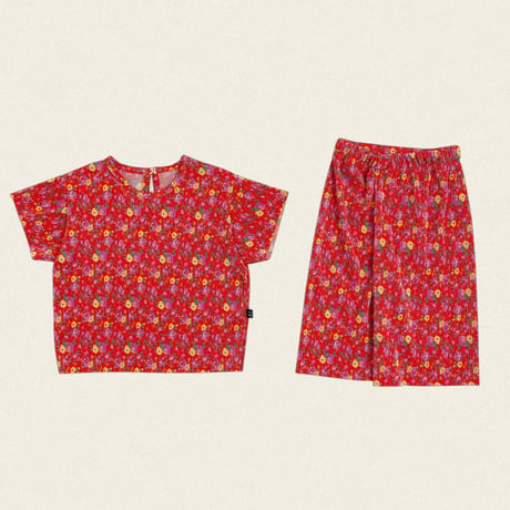 oottbebe/85. flower songe plitch updown set XS(1-2Y)-L(4-5Y)