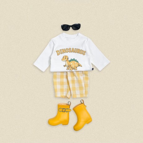 oottbebe/44. plan ) dinosaur updown set XS(0-1Y)-XL(4-5Y)