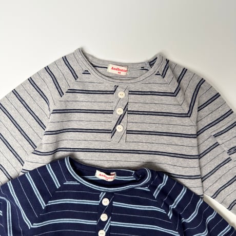 andbutter/9. Flap Stripe Tee JS-JM
