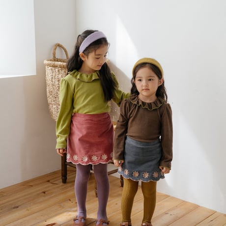 oren/30. vella embroidery curot pants S-XL