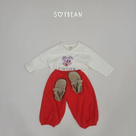soybean/53. plan ) bunny Friend updown set XS-XL