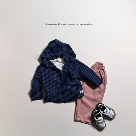 normalplay/70. peter check hood shirt JS-JM